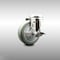 Service Caster 4 Inch 316SS Gray Polyurethane Wheel Swivel Bolt Hole Caster with Brake SCC SCC-SS316BH20S414-PPUB-TLB - alternate 1